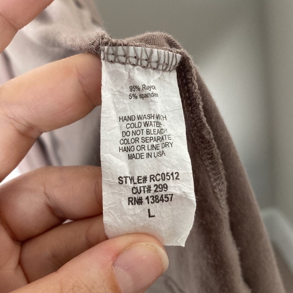 Rolla COSTER Jersey Knit Open Back Maxi Dress - Tan L - Picture 7 of 9